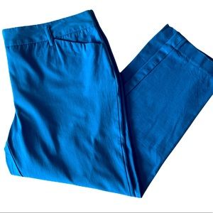 EUC Worthington blue stretch twill ankle pant capri 12